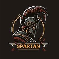 spartanisch stark Maskottchen Logo Vektor Illustration eps10