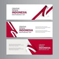 glückliche Indonesien Unabhängigkeitstag Feier kreative Markt Vektor Vorlage Design Illustration