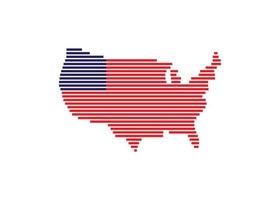 Amerika Karte Symbol Logo Vektor Vorlage Design Illustration