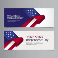 glückliche Vereinigte Staaten Unabhängigkeitstag Feier Vektor Vorlage Design Illustration