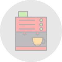 Kaffeemaschine-Vektor-Icon-Design vektor