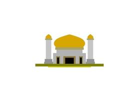 moské illustration, moské ikon med elegant begrepp, perfekt för ramadan design vektor