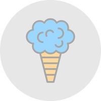 Zuckerwatte-Vektor-Icon-Design vektor