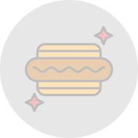 Hot-Dog-Vektor-Icon-Design vektor