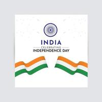 glückliche Indien Unabhängigkeitstag Feier Vektor Vorlage Design Logo Illustration