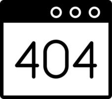Browser Error 404 Vektor Symbol