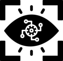 Cyber-Eye-Vektor-Symbol vektor