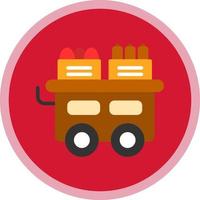 Food Cart Vektor-Icon-Design vektor