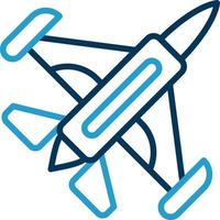 Düsenflugzeug-Vektor-Icon-Design vektor
