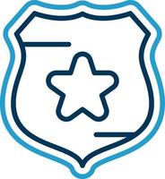 Polizei Schild Vektor Icon Design