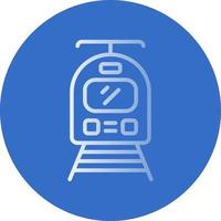 Straßenbahn-Vektor-Icon-Design vektor