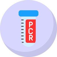 Pcr-Testvektor-Icon-Design vektor