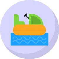 Stoßstangenboot-Vektor-Icon-Design vektor