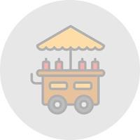 Food Cart Vektor-Icon-Design vektor