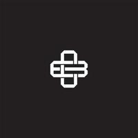 cb Initiale Brief überlappend Verriegelung Logo Monogramm Linie Kunst Stil vektor