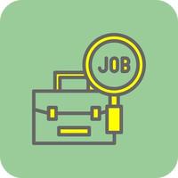 Jobsuche-Vektor-Icon-Design vektor