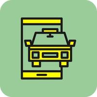 Taxi-Vektor-Icon-Design vektor