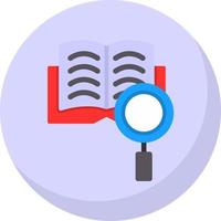 Suche nach Wissen Vektor Icon Design