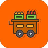 Food Cart Vektor-Icon-Design vektor