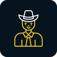 Cowboy-Vektor-Icon-Design vektor