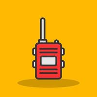 Walkie-Talkie-Vektor-Icon-Design vektor