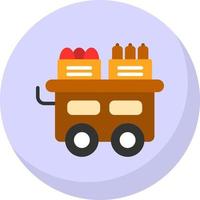 Food Cart Vektor-Icon-Design vektor