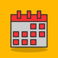 Kalender-Vektor-Icon-Design vektor