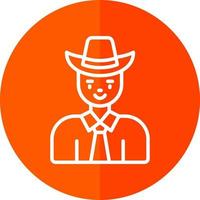 Cowboy-Vektor-Icon-Design vektor