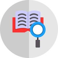 Suche nach Wissen Vektor Icon Design