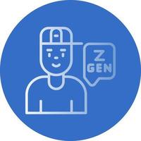 Generation z-Vektor-Icon-Design vektor