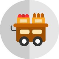 Food Cart Vektor-Icon-Design vektor