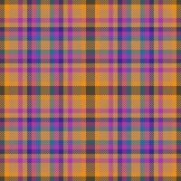 Stoff Muster Textur. prüfen Tartan Textil. Vektor Hintergrund Plaid nahtlos.