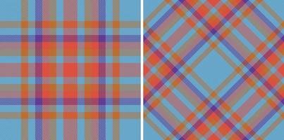 Muster Stoff nahtlos. Plaid Textil- überprüfen. Tartan Hintergrund Vektor Textur.