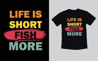 fiske t shirts design, typografi t shirts design vektor