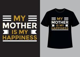 Muttertags-Typografie-T-Shirt-Design vektor