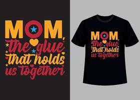 mors dag typografi t-shirt design vektor