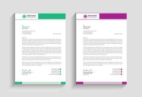 Briefkopf Flyer korporativ einzigartig offiziell minimal kreativ abstrakt Fachmann informativ Newsletter Briefkopf Design mit Logo vektor