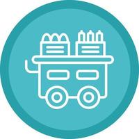 Food Cart Vektor-Icon-Design vektor