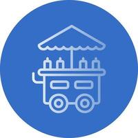 Food Cart Vektor-Icon-Design vektor