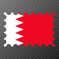 porto stämpel med bahrain flagga. vektor illustration.