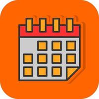 Kalender-Vektor-Icon-Design vektor