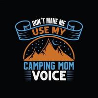 camping t-shirt design vektor