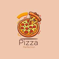 Pizza Logo, Pizzeria Logo, schnell Essen Logo, Vektor Illustration