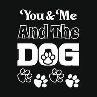 Hunde-T-Shirt-Design vektor