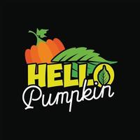 Herbst-T-Shirt-Design vektor