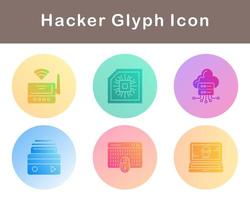 Hacker-Vektor-Icon-Set vektor