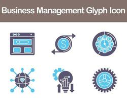 företag förvaltning vektor ikon uppsättning