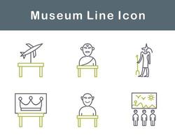 Museum Vektor Symbol einstellen