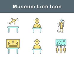 Museum Vektor Symbol einstellen
