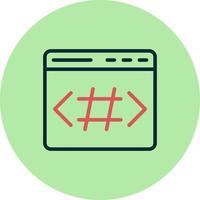 hash vektor ikon